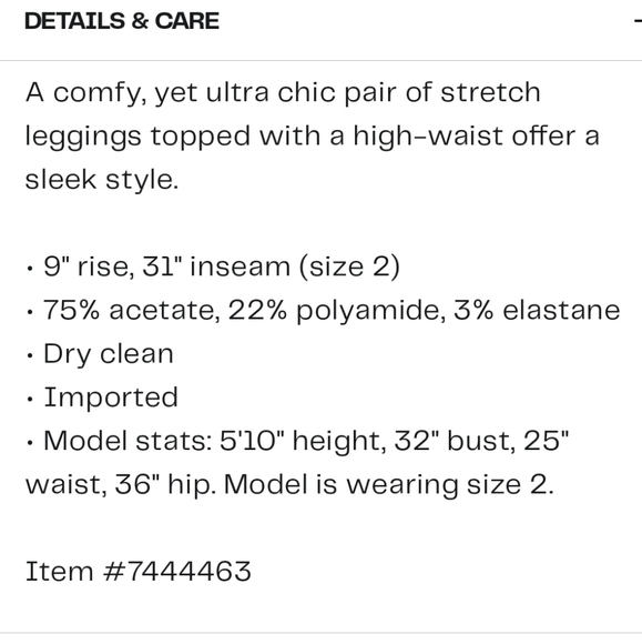 Theory Stretch Satin High Waist Leggings - Picture 3 of 3